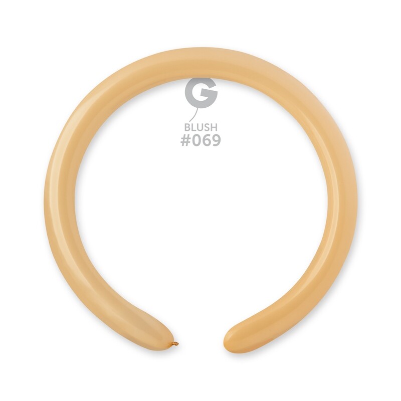 D4: #069 2in Gemar Standard Blush Latex Balloons - 50 pieces