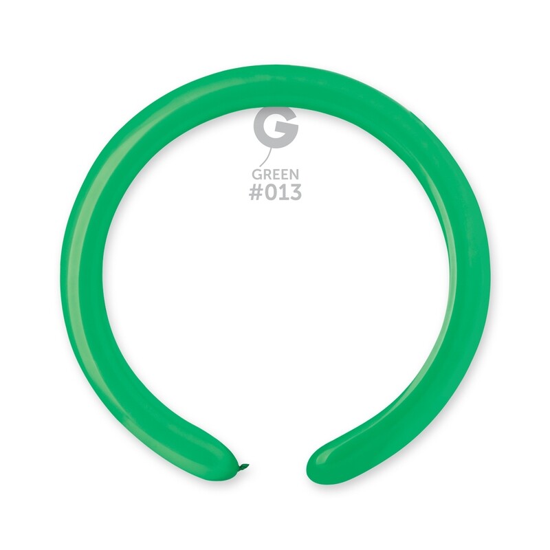 D4: #013 2in Gemar Standard Green Latex Balloons - 50 pieces