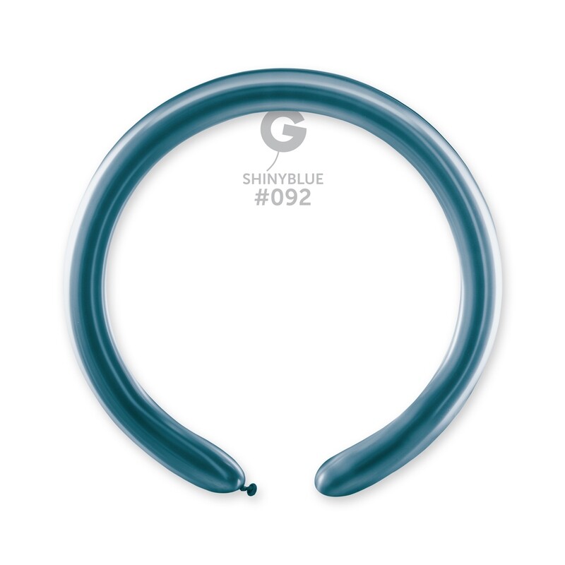 DB4: #092 2in Gemar Shiny Blue Latex Balloons - 50 pieces