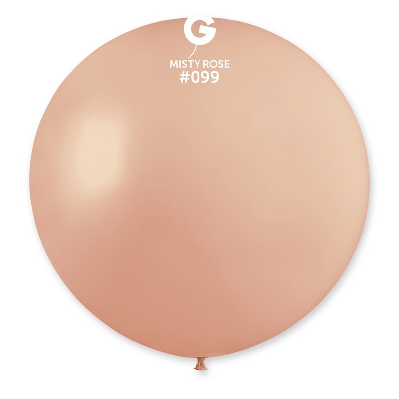 G30: #099 31in Gemar Standard Misty Rose Latex Balloon - 1 piece