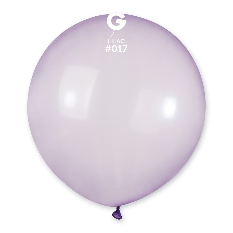 G150: #017 19in Gemar Crystal Lilac Latex Balloons - 25 pieces