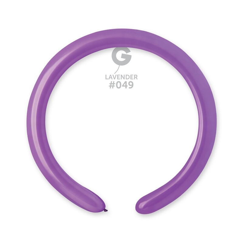 D4: #049 2in Gemar Standard Lavender Latex Balloons - 50 pieces