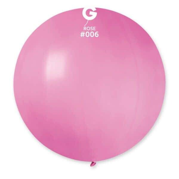 G30: #006 31in Gemar Standard Rose Latex Balloons - 2 pieces