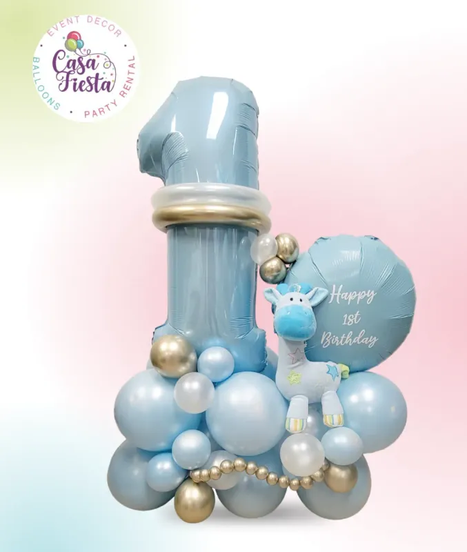 1st Birthday Balloon Bouquet