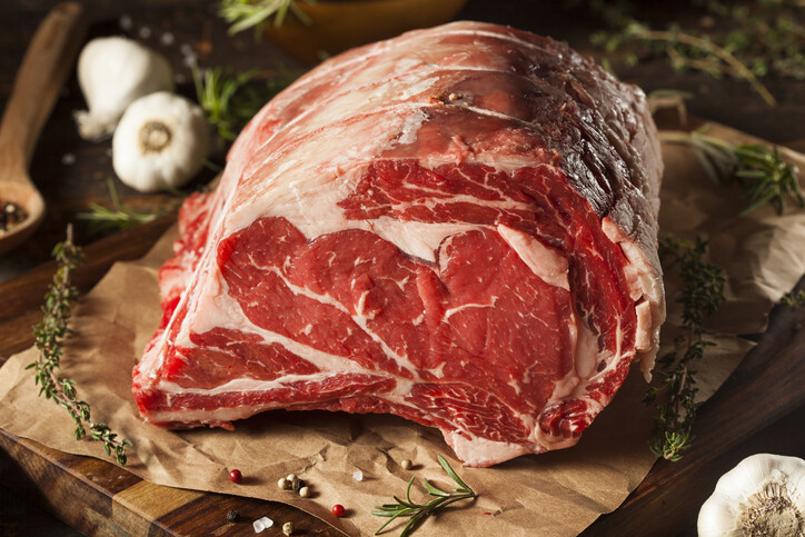 Prime Rib Roast Trimmed Bone-In