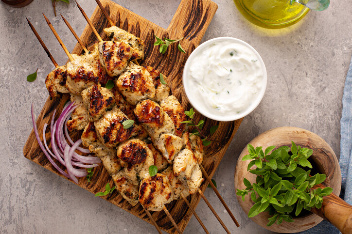 Chicken Breast Souvlaki Skewers Chicken Breast Souvlaki Skewers
