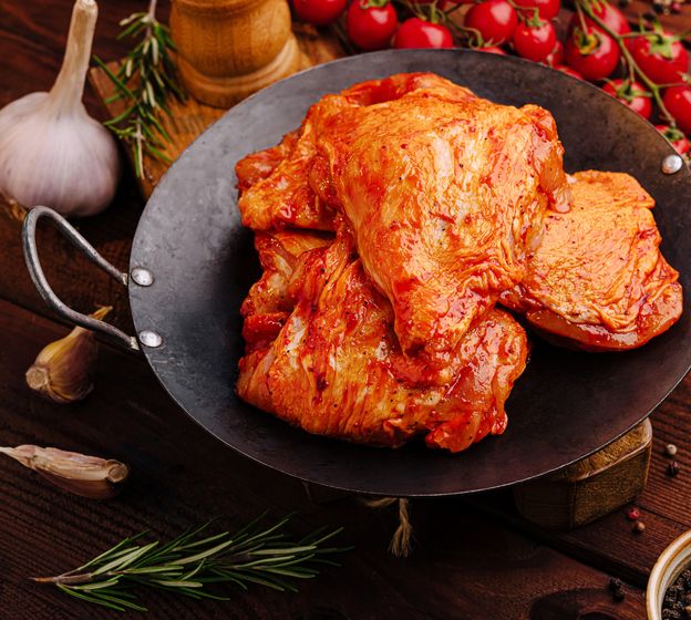 Buffalo Chicken Thighs Bone-In Skin-On