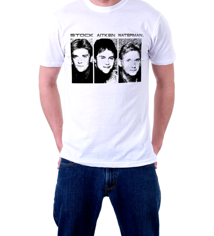 Stock Aitken Waterman - Limited Edition &#39;3 Heads&#39; - Official T-Shirt