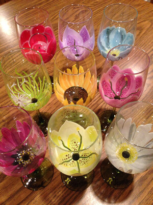 9 LEFT! Entertainment, Paint & Sip - Paint On 2 Large Wine Glasses w/ Glass Paint (Edison Studio) 9 LEFT! Entertainment, Paint & Sip - Paint On 2 Large Wine Glasses w/ Glass Paint (Edison Studio)