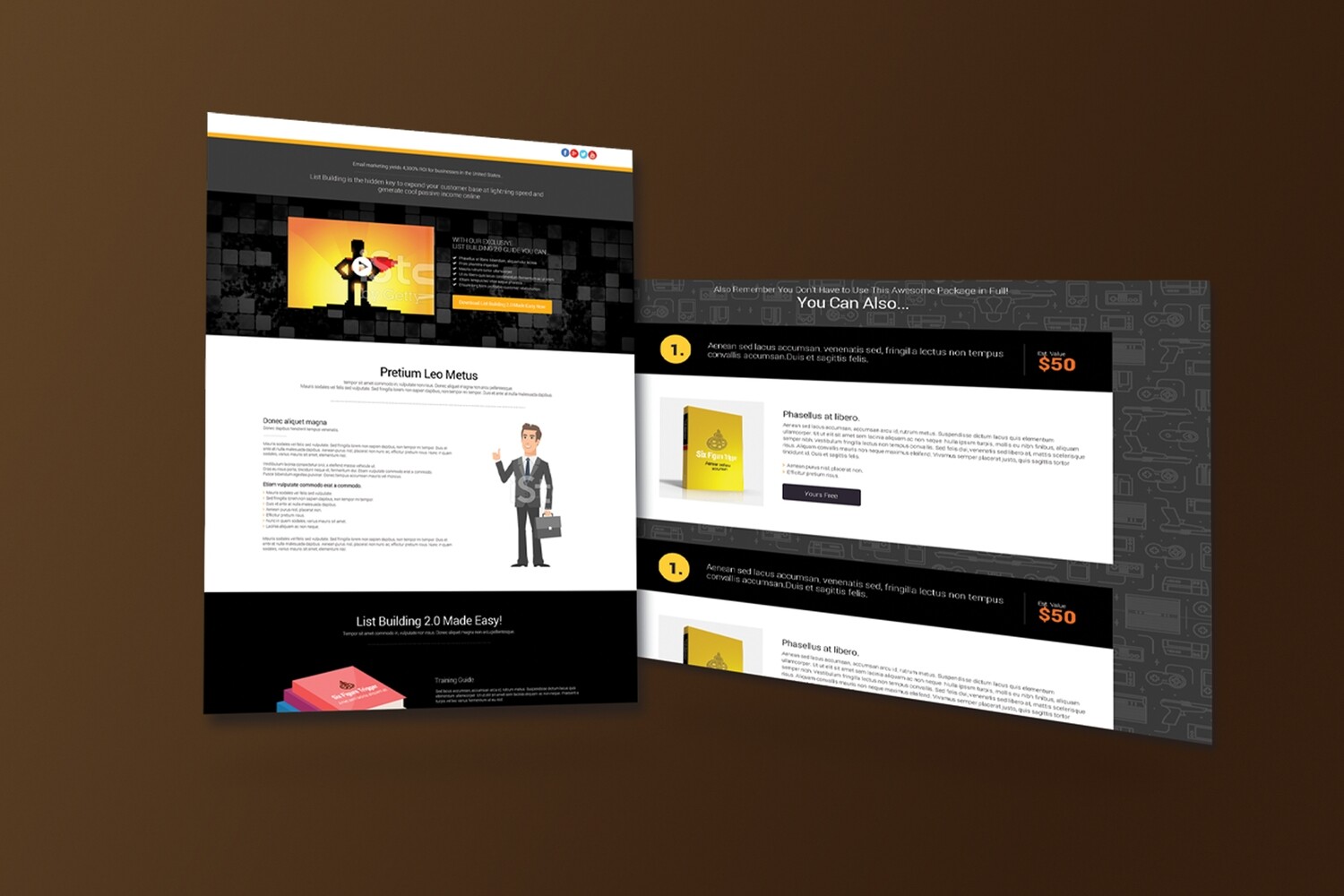 #01 Free One Page PSD