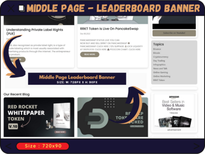Middle Page Leaderboard Banner - 728px x 90px