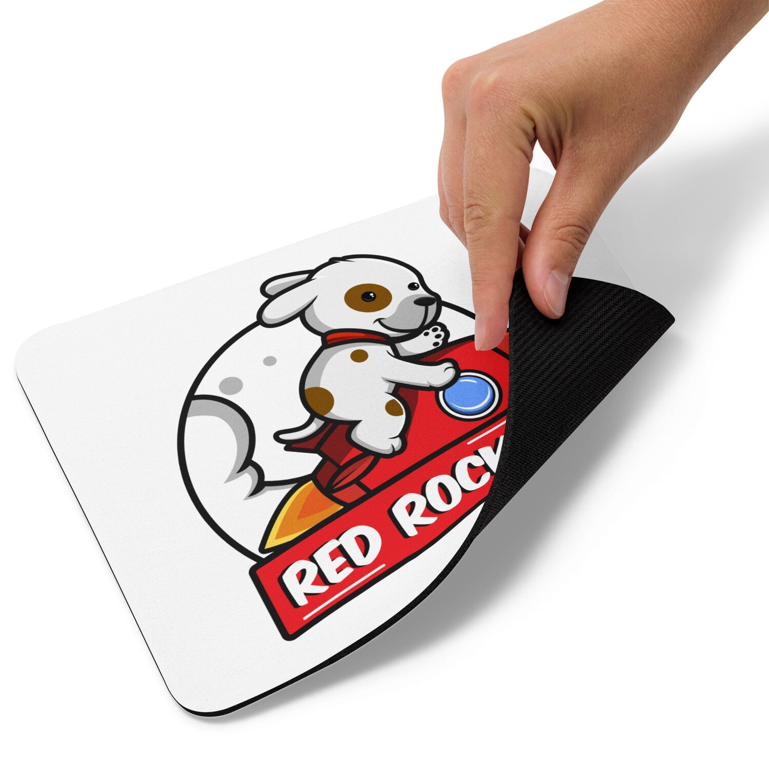 Red Rocket Mouse Pad