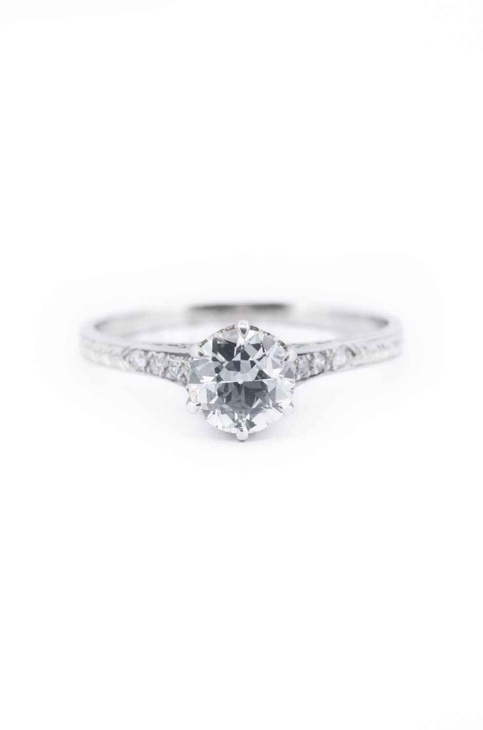 Vintage Platinum Diamond .70ct Ring
