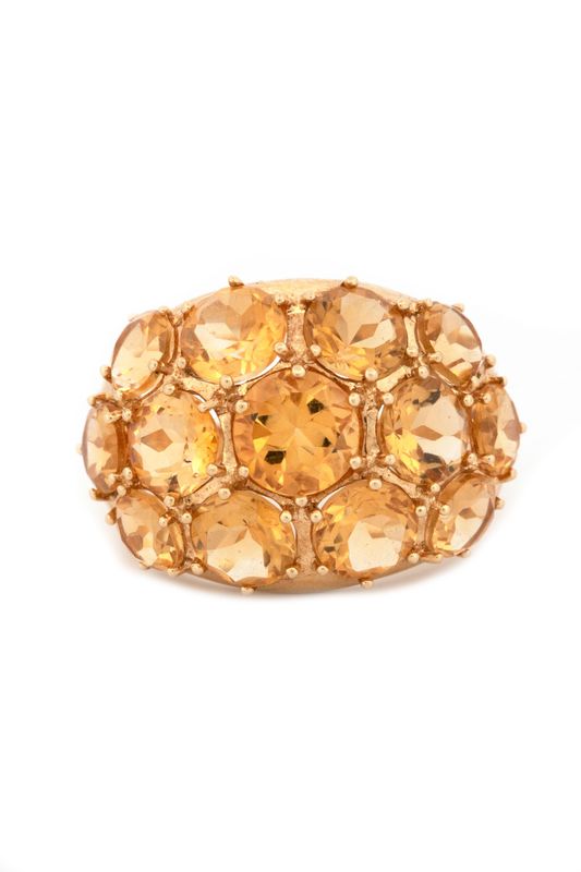14k Yellow Gold Citrine Ring