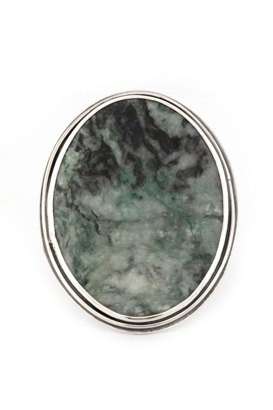 California Jadeite & Sterling Silver Ring
