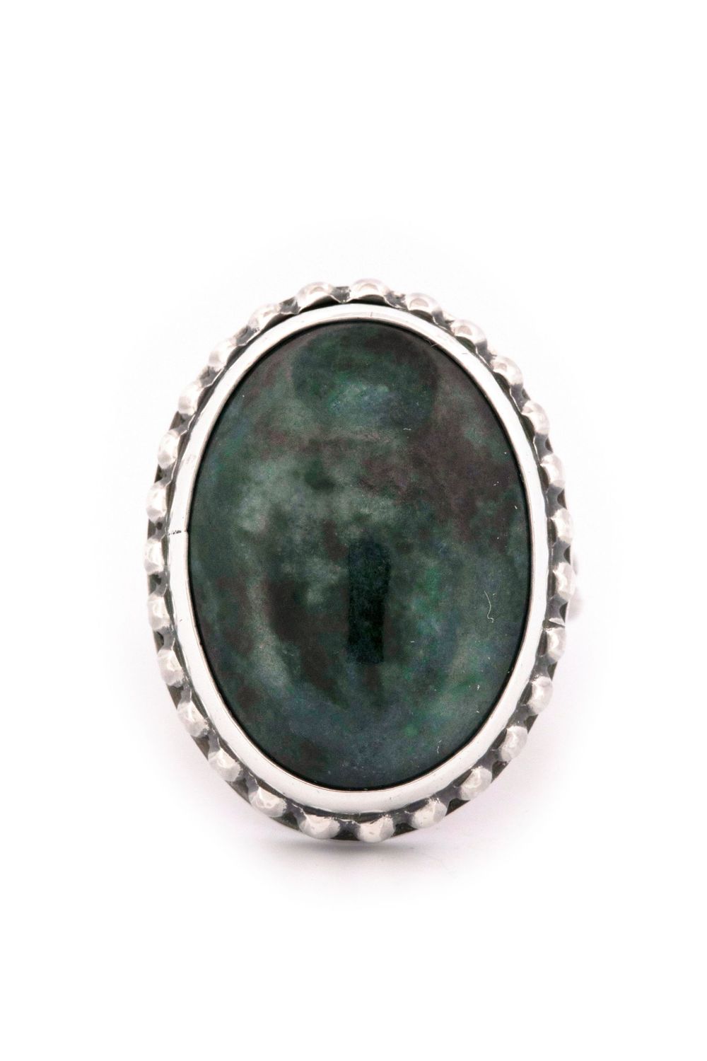 California Jadeite & Sterling Silver Ring