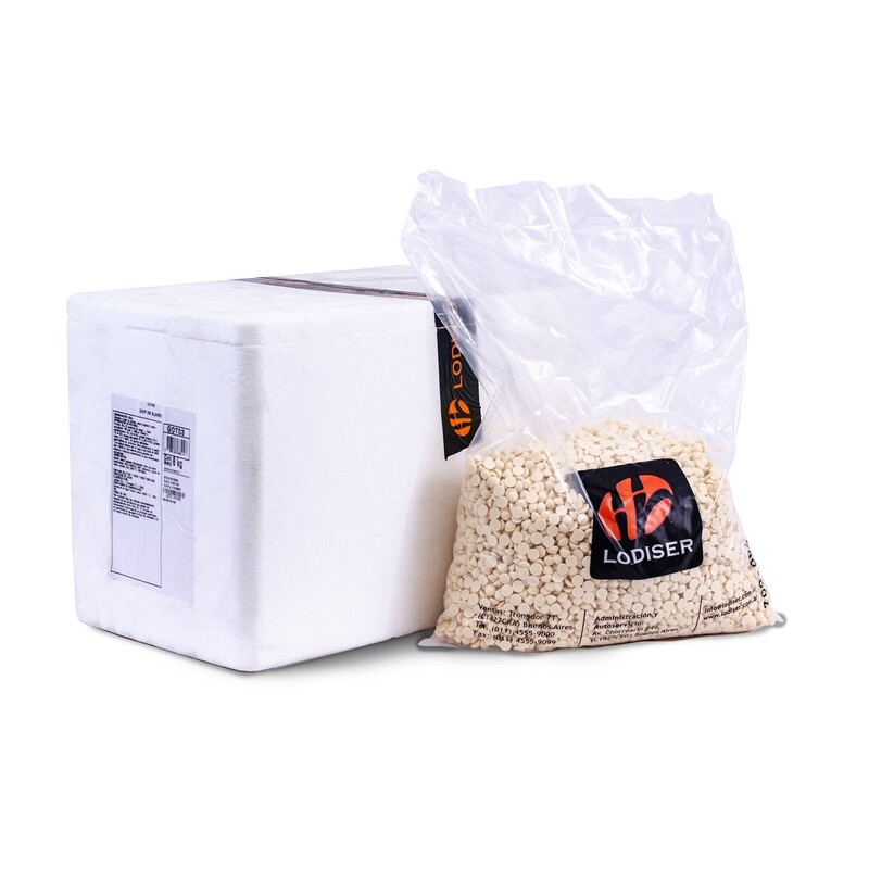 Cobertura Chips Blanco Termoestable Alpino (1 x 8 Kg)