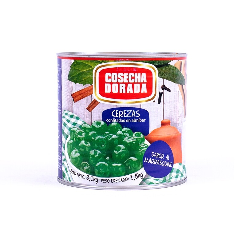 Cerezas Verdes al Marrasquino 3 kg