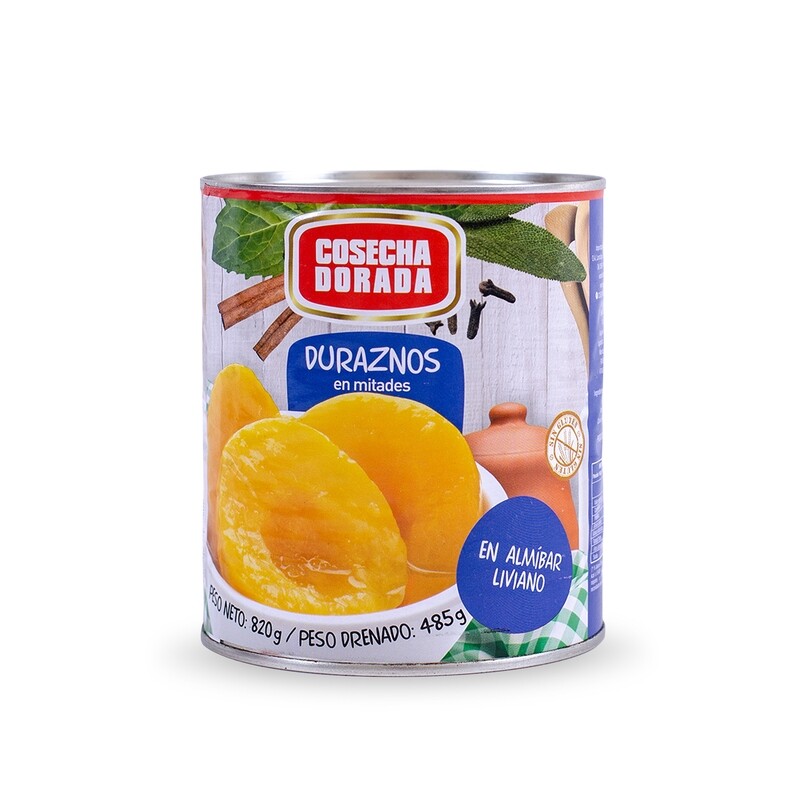 Durazno en Almíbar Cosecha Dorada 820 gr