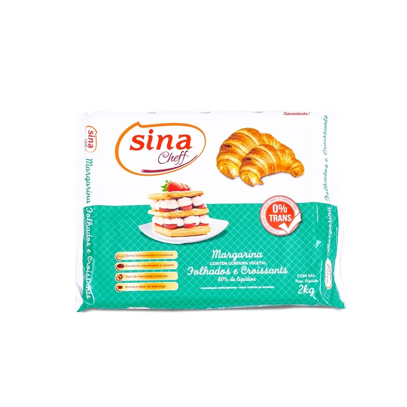 Margarina Hojaldre - Placas 2 kg  (Caja x 12 kg)