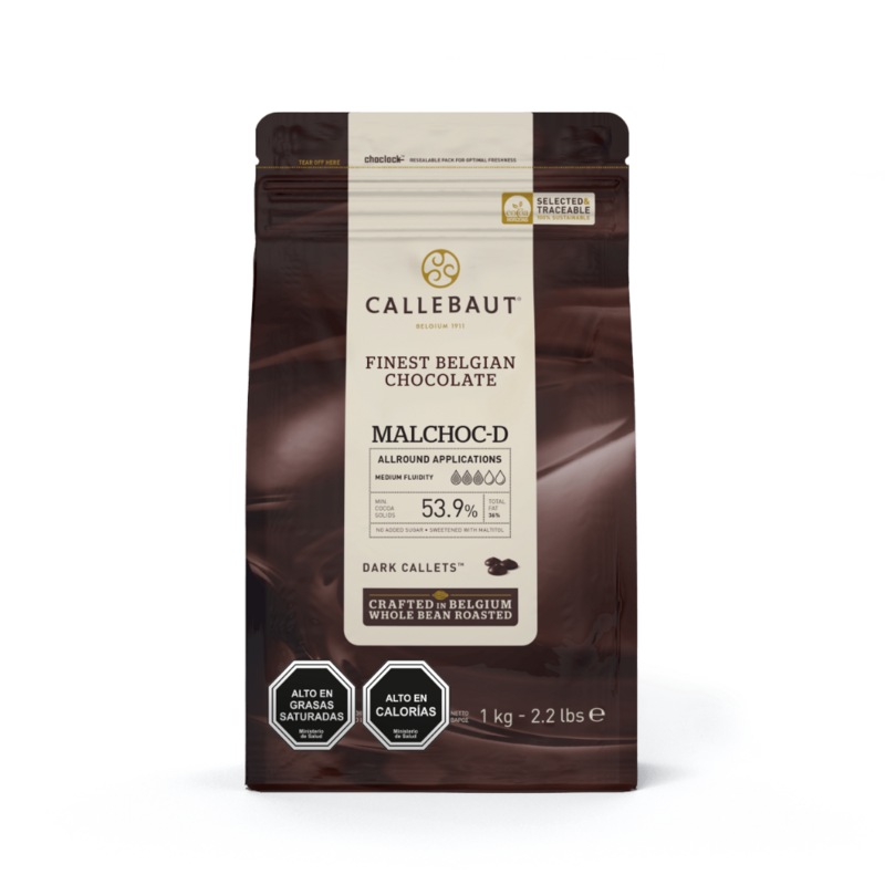 Chocolate Sin Azúcar Callebaut - 54% (1 kg)