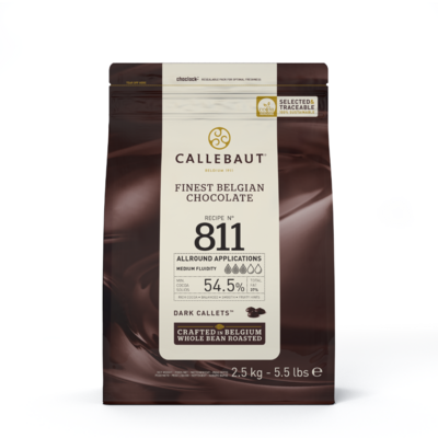 Chocolate Semi Amargo Callebaut 54,5% - 811 (2,5 Kg)