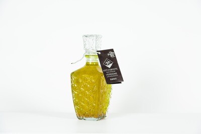 Confezione regalo bottiglia in vetro lavorato Olio Extravergine di oliva verdone 500ml