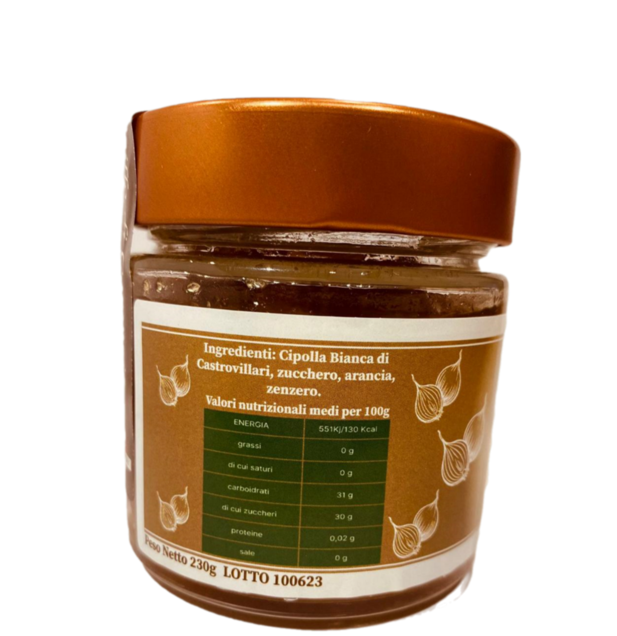 Conserva - CIPOLLA ARANCIA E ZENZERO - 200g