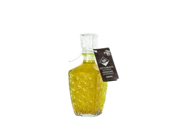 Confezione regalo bottiglia in vetro lavorato  Olio Extravergine di oliva verdone 500ml