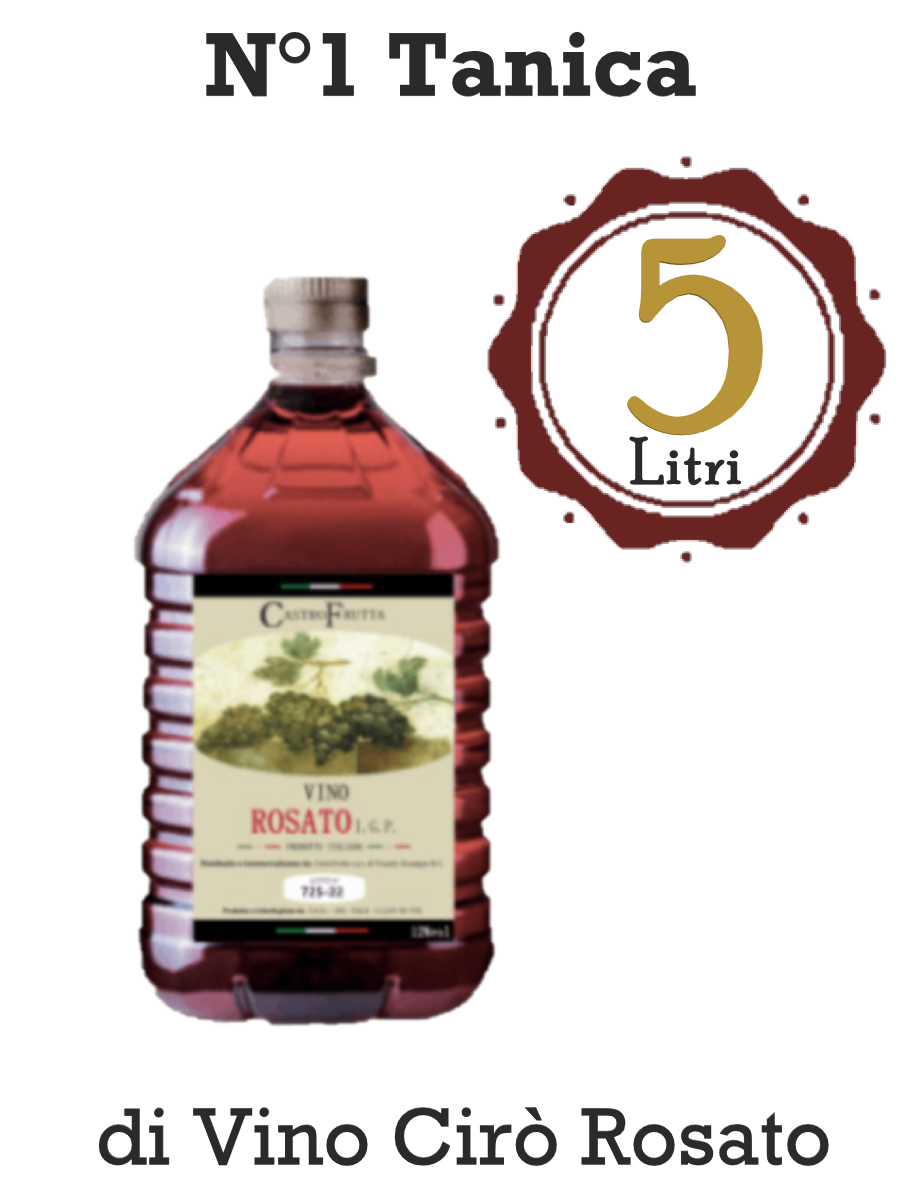 Vino Cirò Rosato, Quantità: 1 Tanica  - 5 Litri