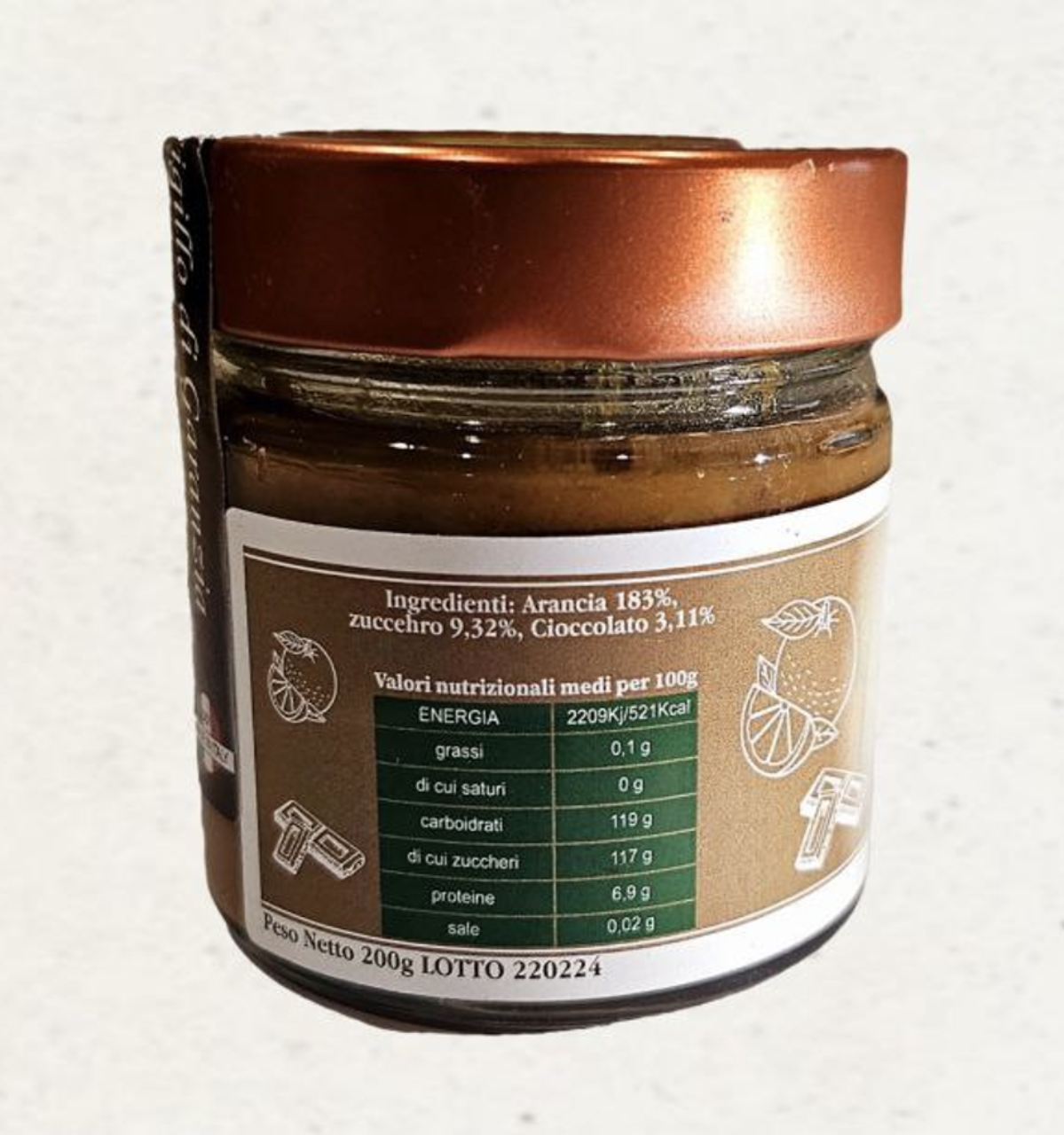 VASETTI - MARMELLATA ARANCE E LIQUIRIZIA - Prodotti Tipici Calabresi CASTROFRUTTA SAS
