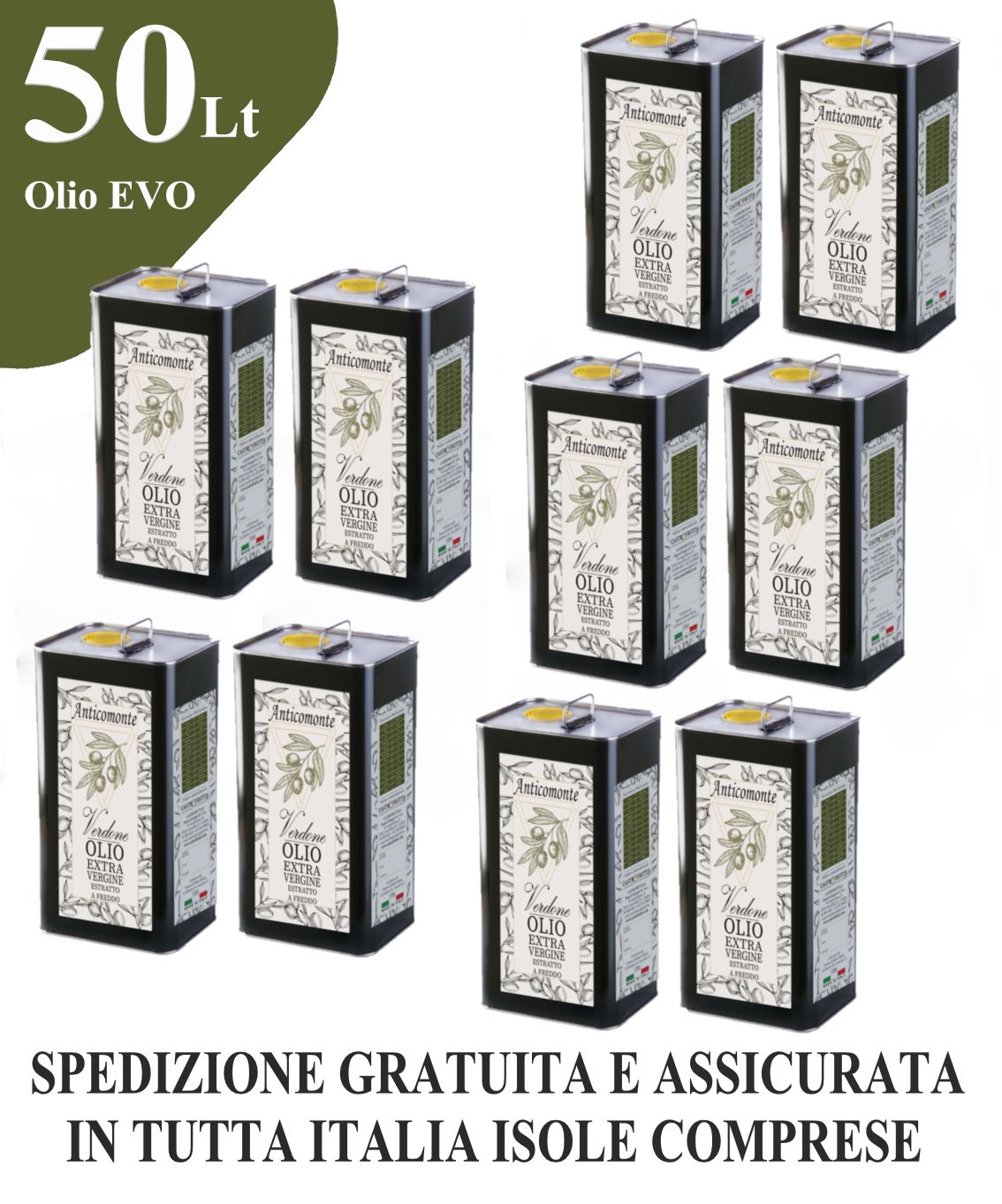 50 Lt - Latta OLIO Extravergine di oliva 50 Lt - Latta OLIO Extravergine di oliva