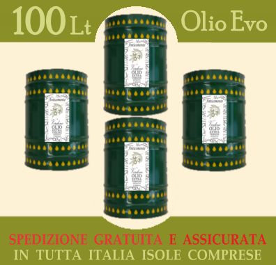 Olio - 1 quintale (latte da 25 lt. cadauna)