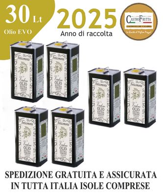 30 Lt - Latta OLIO Extravergine di oliva - ANNO 2025 30 Lt - Latta OLIO Extravergine di oliva - ANNO 2025