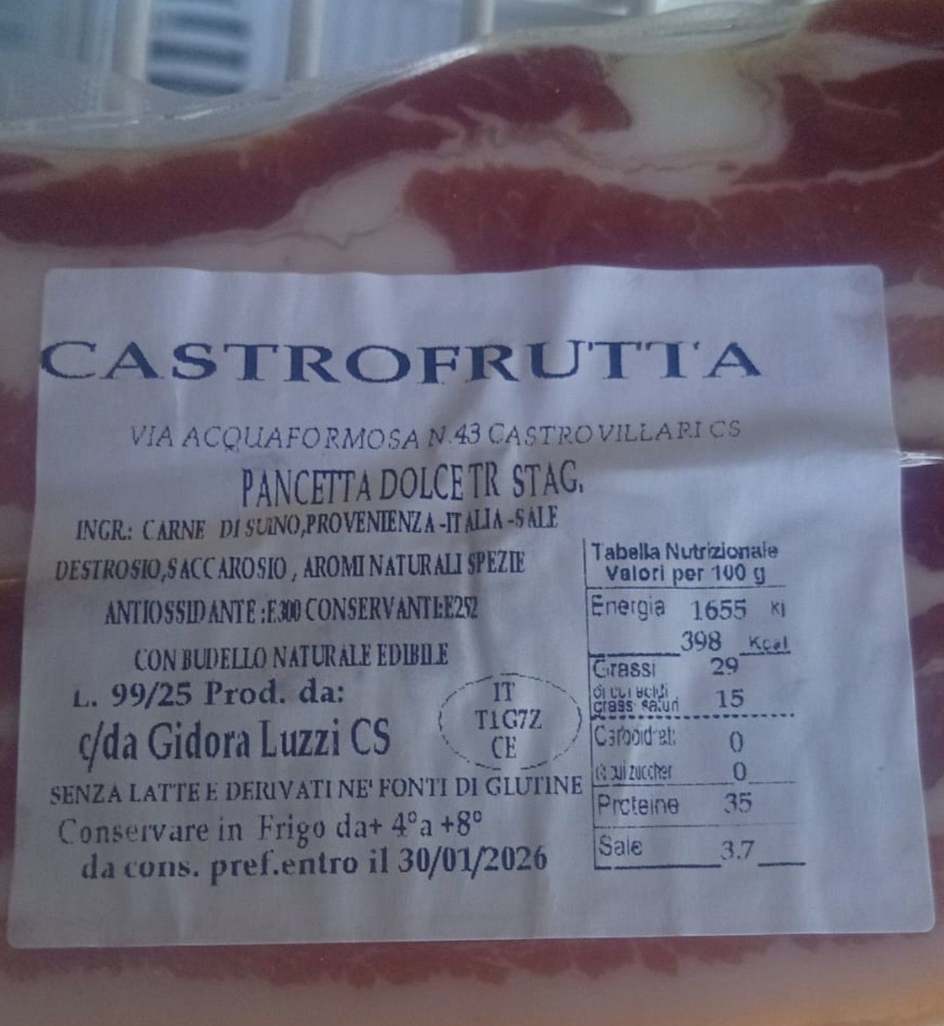 PANCETTA TESA