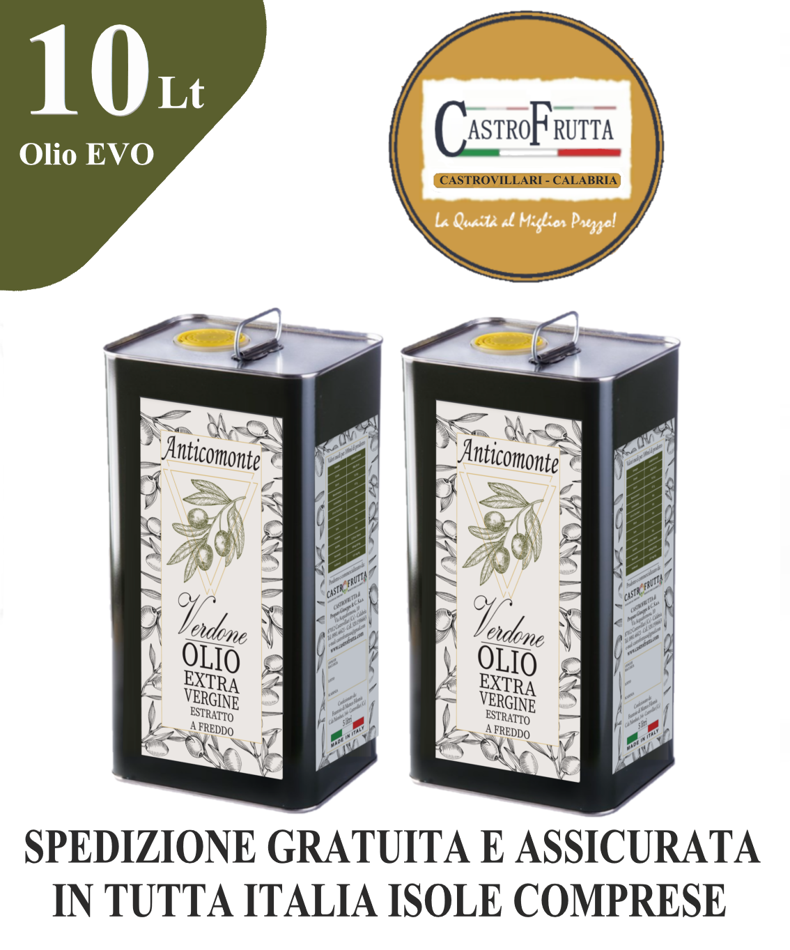 Box 10 litri Olio Extra Vergine di Oliva