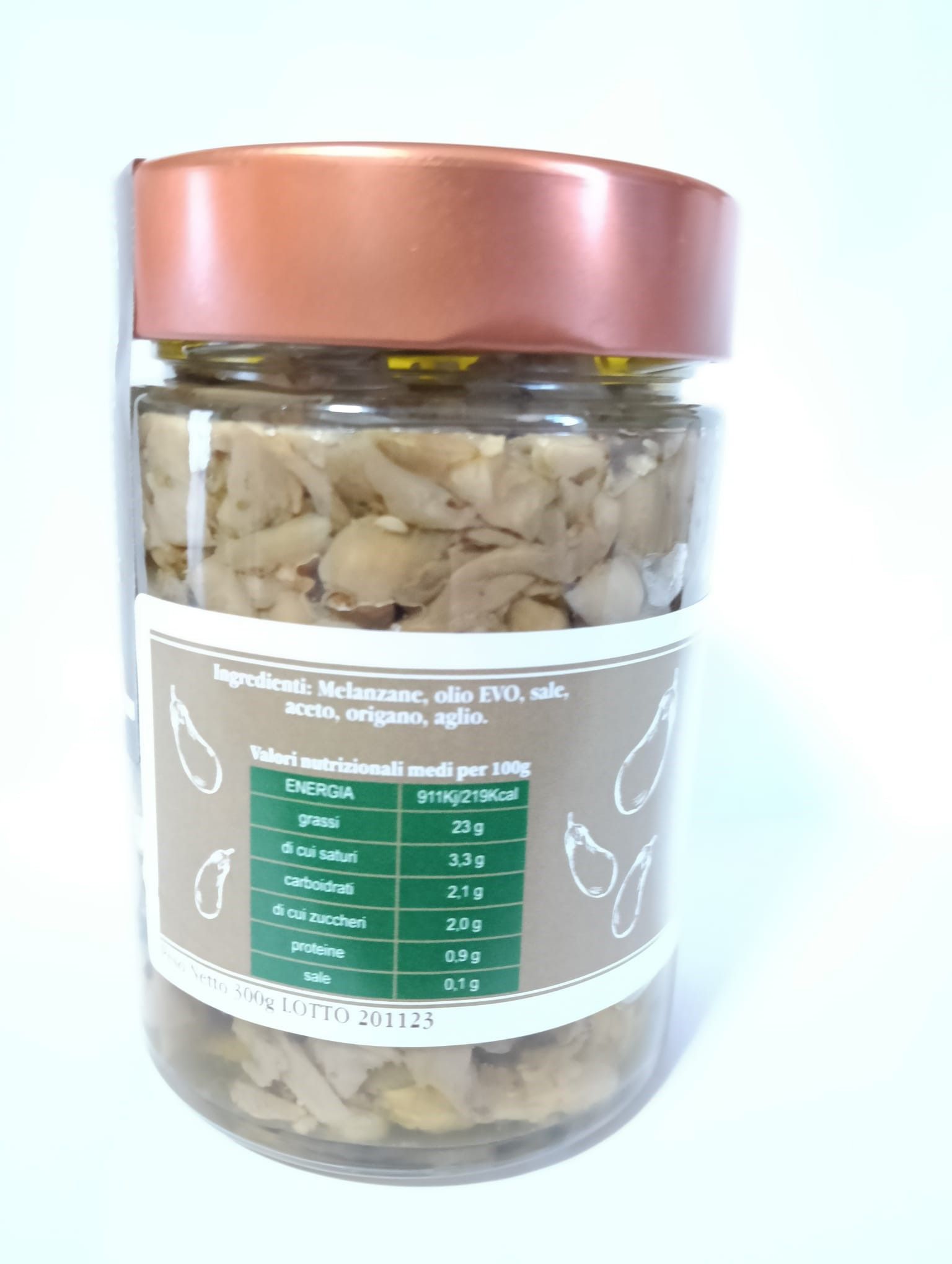 MELANZANE A FILETTO - 300g