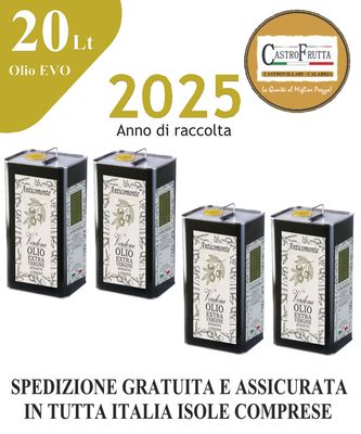 20 Lt - Latta OLIO Extravergine di oliva - ANNO 2025