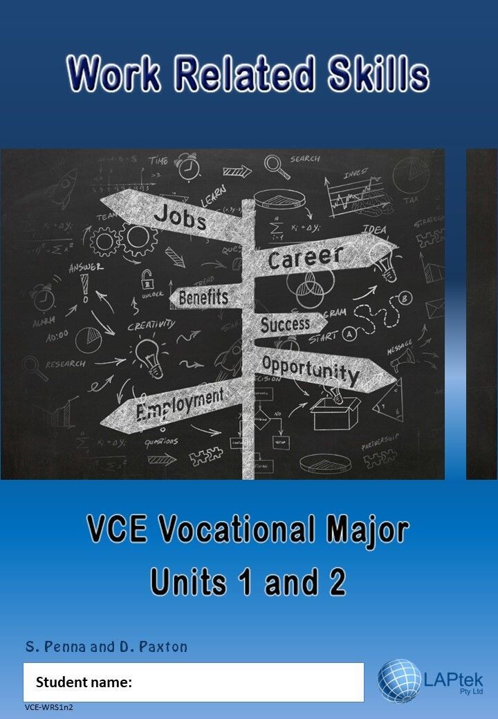 Work Related Skills – VCE Vocational Major Units 1 and 2