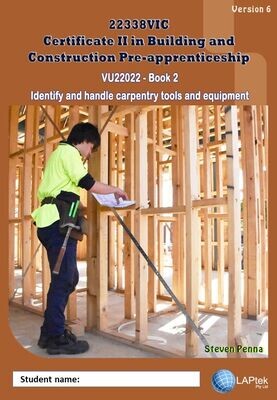 VU22022-2 - Identify & handle carpentry tools and equipment - Book 2