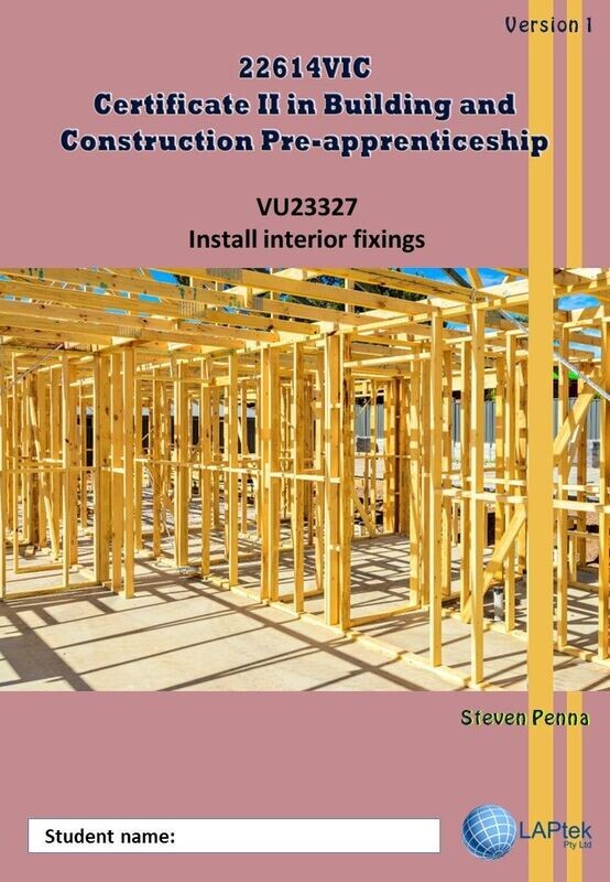 Install interior fixings  - Course Code 22614VIC