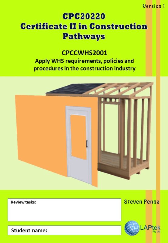 Apply WHS requirements, policies and procedures in the construction industry - CPC20220