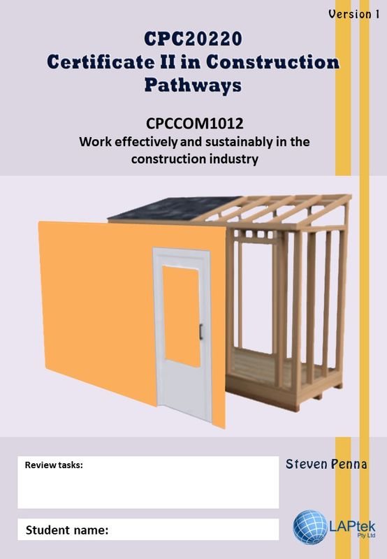 Work effectively and sustainably in the construction industry - CPC20220