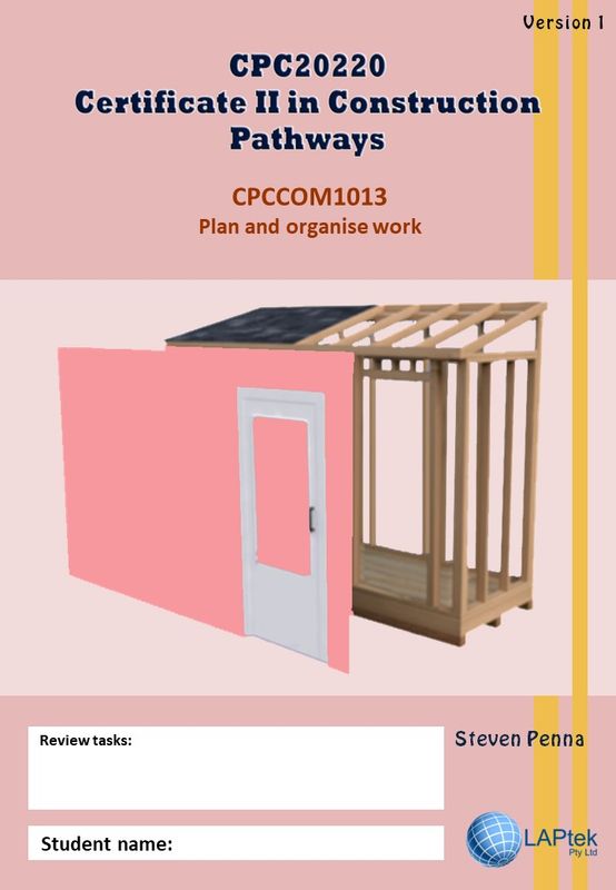 Plan and organise work - CPC20220