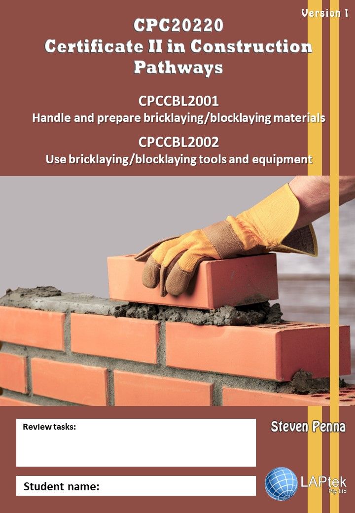 Handle & prepare bricklaying/blocklaying materials - CPC20220