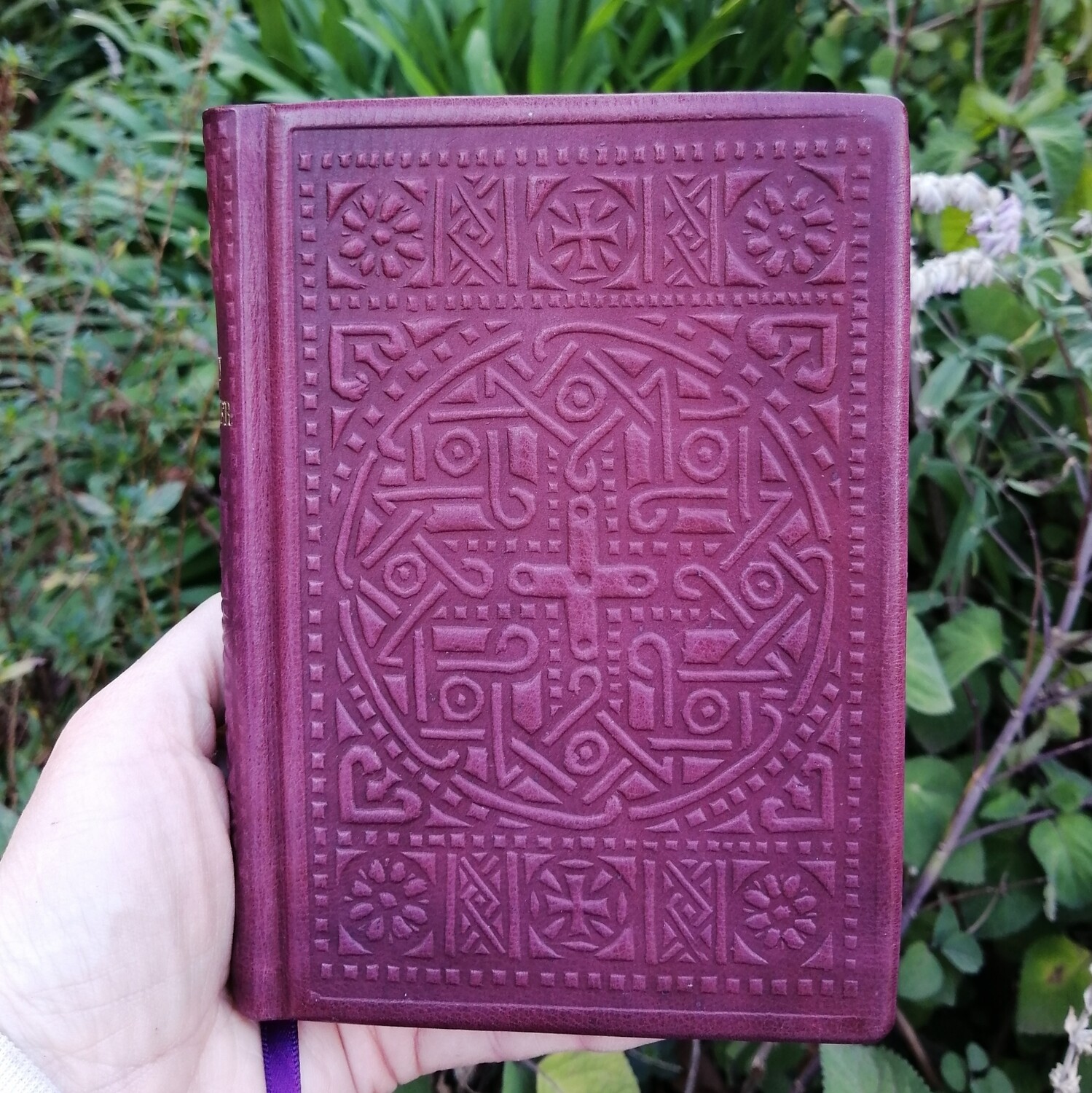 Leatherbound Psalter, Burgundy Calfskin, Fr Lazarus Moore translation