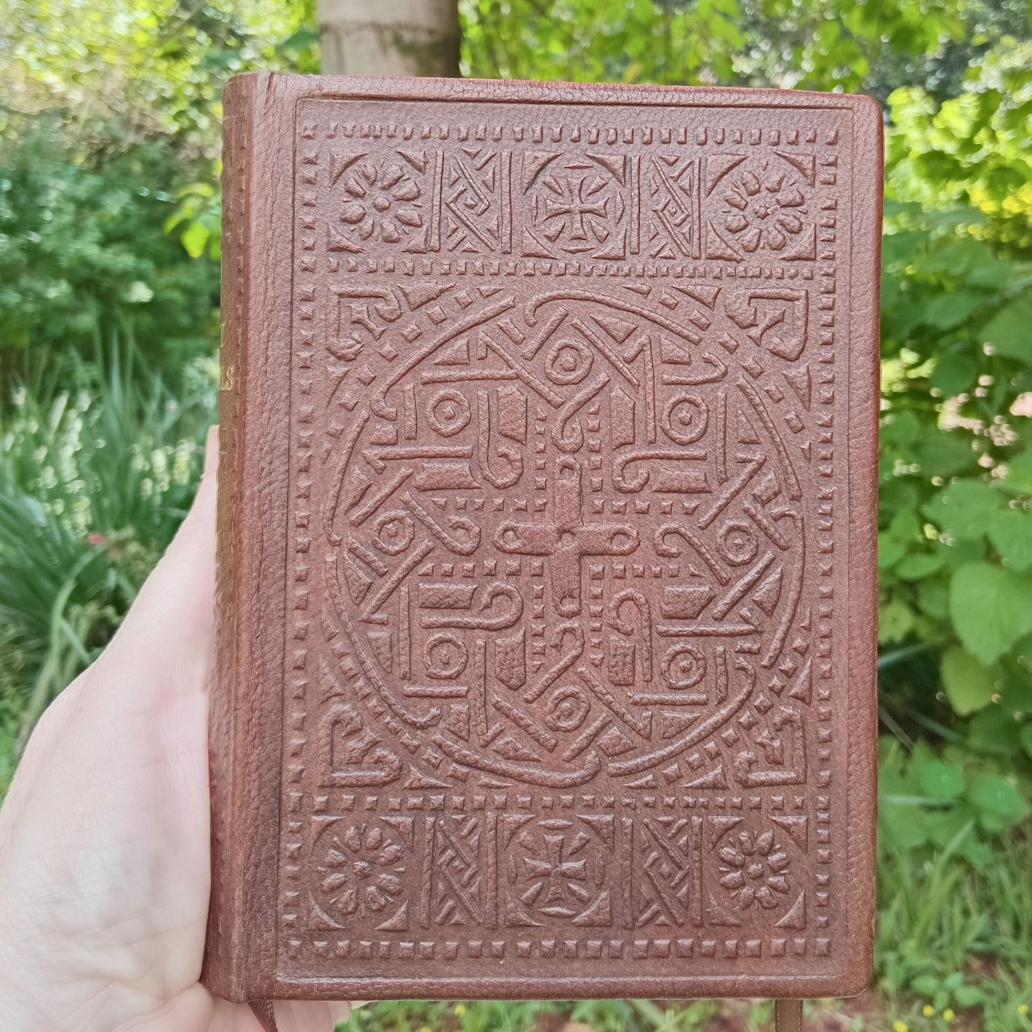 Dos-à-dos Psalter and Gospels in Brown Goatskin, Fr Lazarus Moore's translation