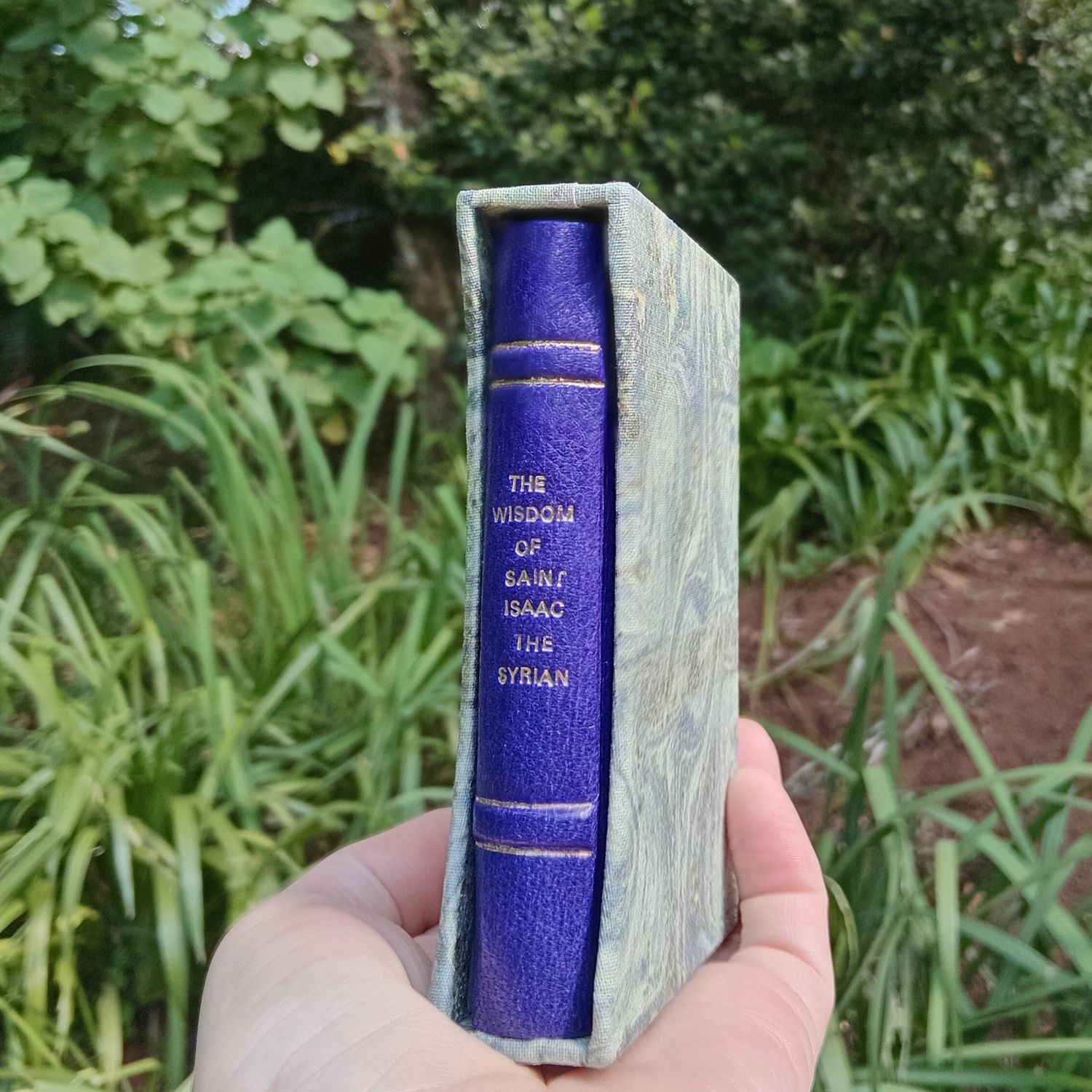 The Wisdom of St Isaac the Syrian, Purple Goatskin, A7-sized with slip case