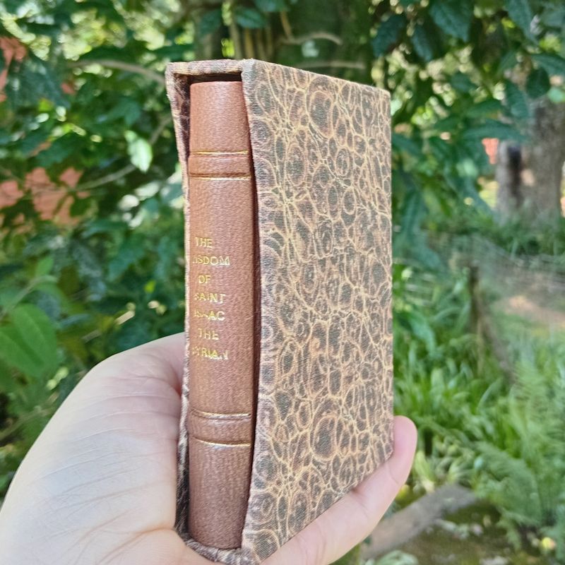 The Wisdom of St Isaac the Syrian, Brown Goatskin, A7-sized with slip case