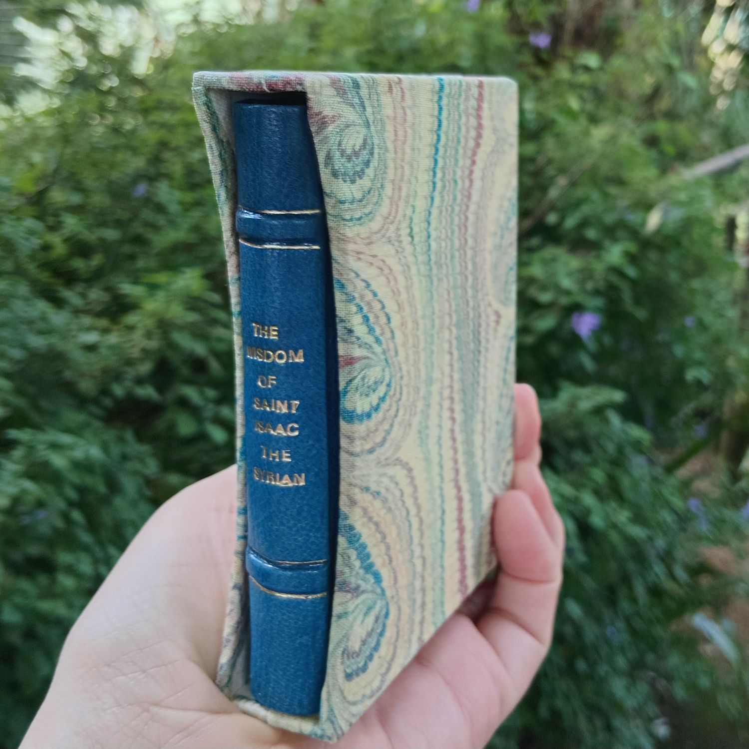 The Wisdom of St Isaac the Syrian, Blue Goatskin, A7-sized with slip case